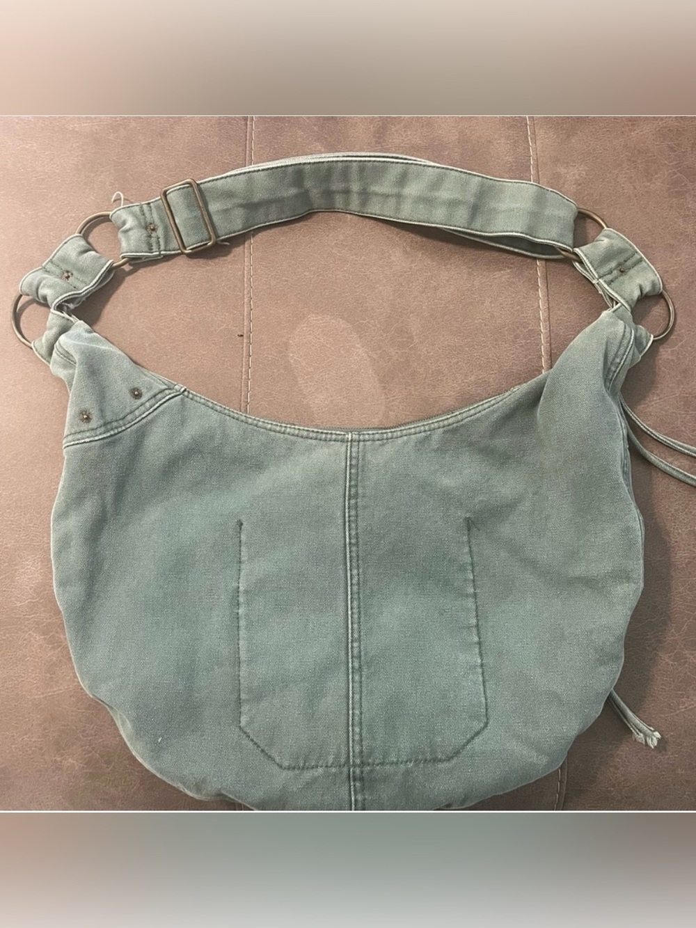 Vintage Gap Y2K denim light green bag gorpcore - Picture 6 of 10